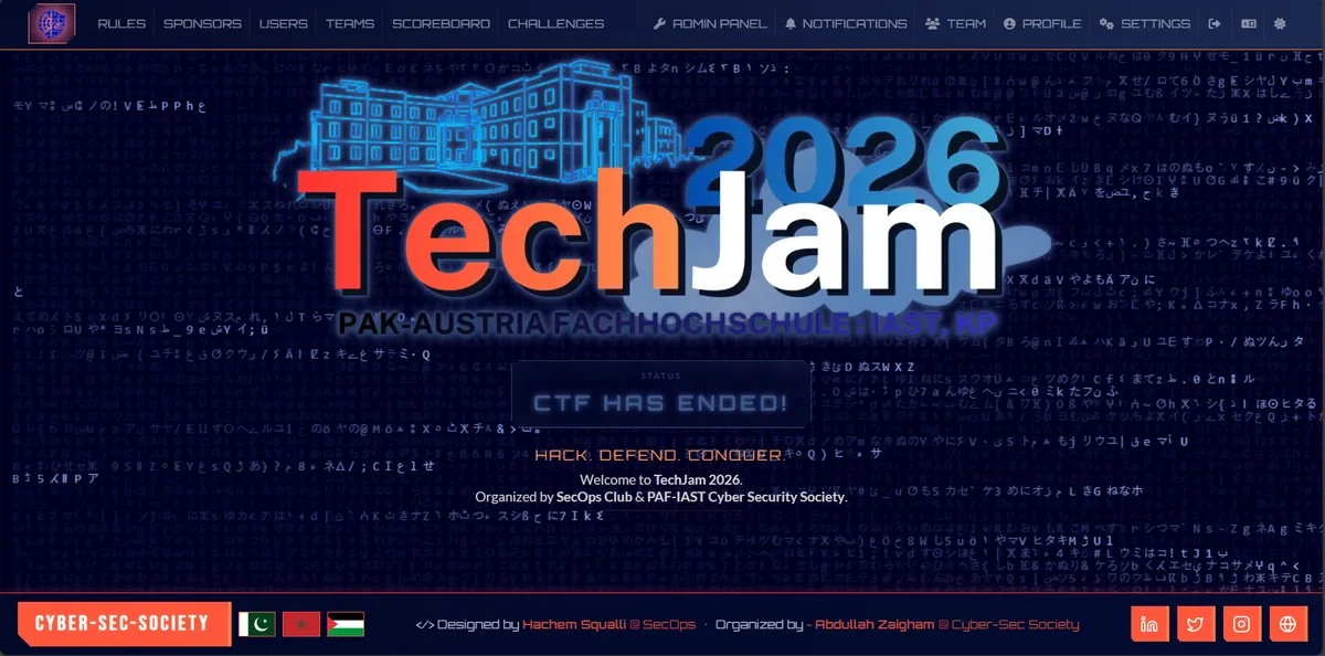 Cover for Tech-Jam 2026: Global CTF Infrastructure